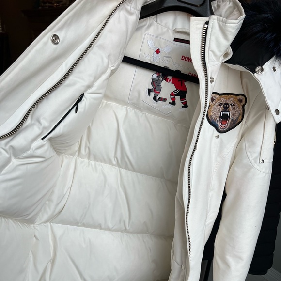 Authentic Moose Knuckles limited edition Down long parka hoody with real Fur - Picture 11 of 17